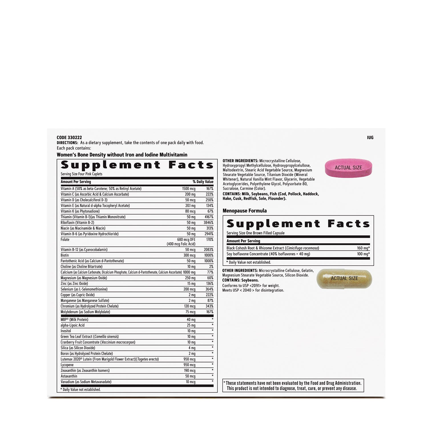 330222 GNC Women's Get the support you need during menopause with GNC